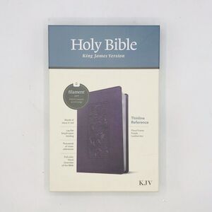KJV Thinline Reference Bible, Filament Edition, Purple Floral Frame Tyndale